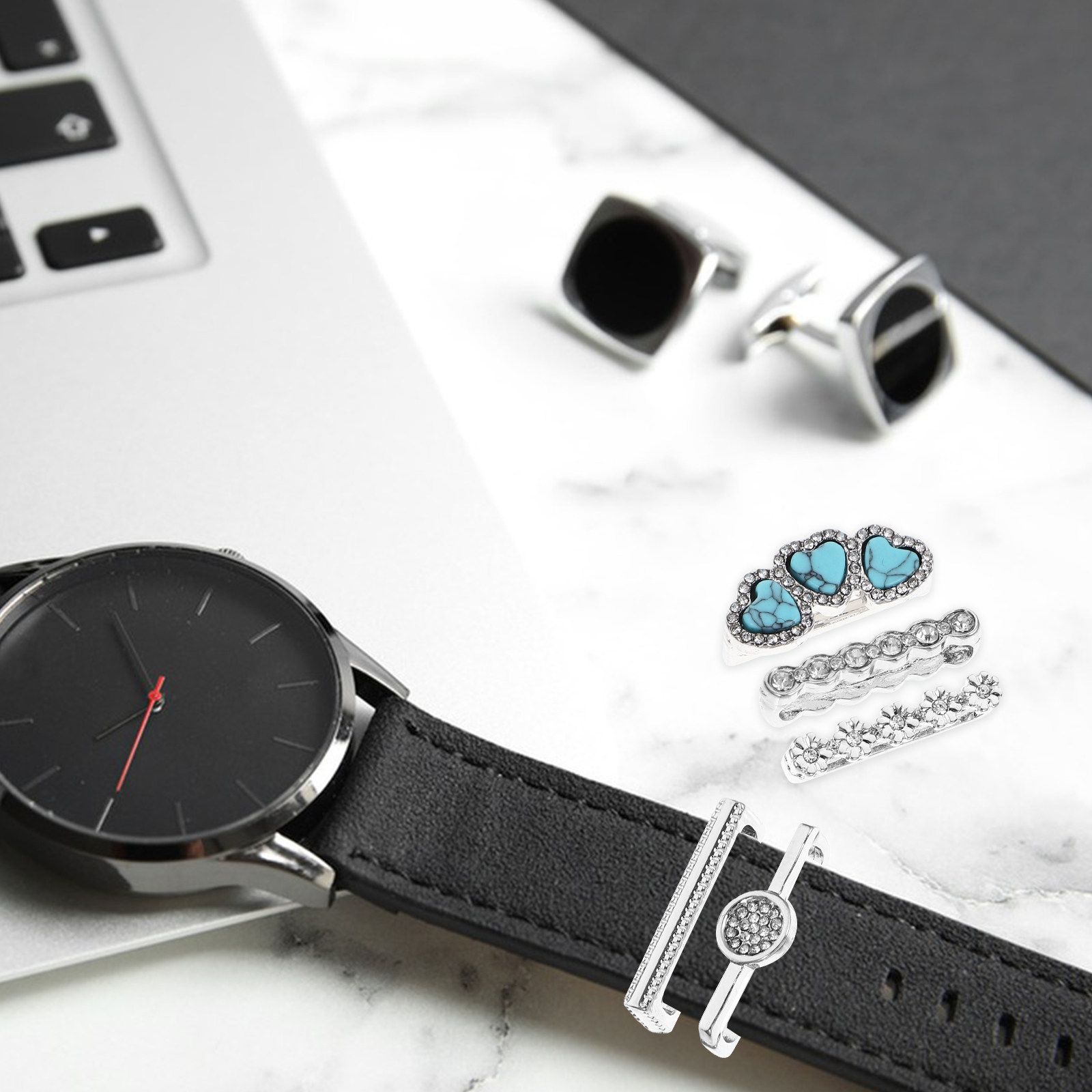 5Pcs Premium Alloy Watchband R - Smartwatches review and price