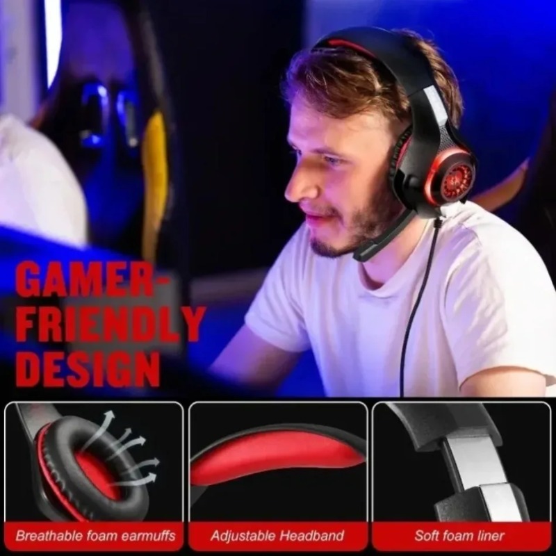 Wired Gaming Headset Over Ear  - Gaming Headset With Mic Rgb review and price