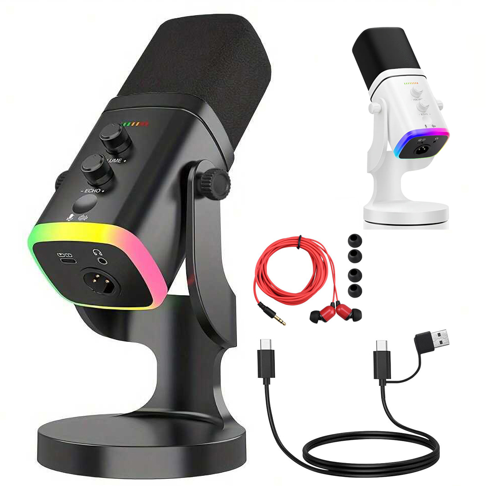 USB/XLR Dynamic Microphone for - Gaming Headset With Mic Rgb review and price