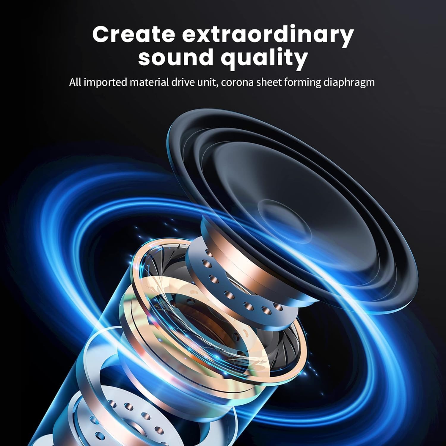 9D Surround Sound Wireless Blu - Anc Wireless Over Ear Headphones review and price