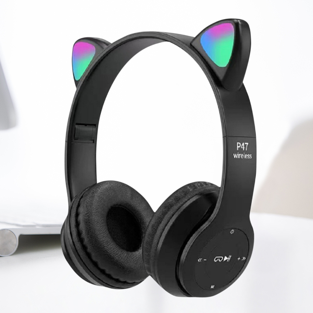 Flash Light Cute Cat Ears Wire - Cat Ear Bluetooth Headset Led review and price