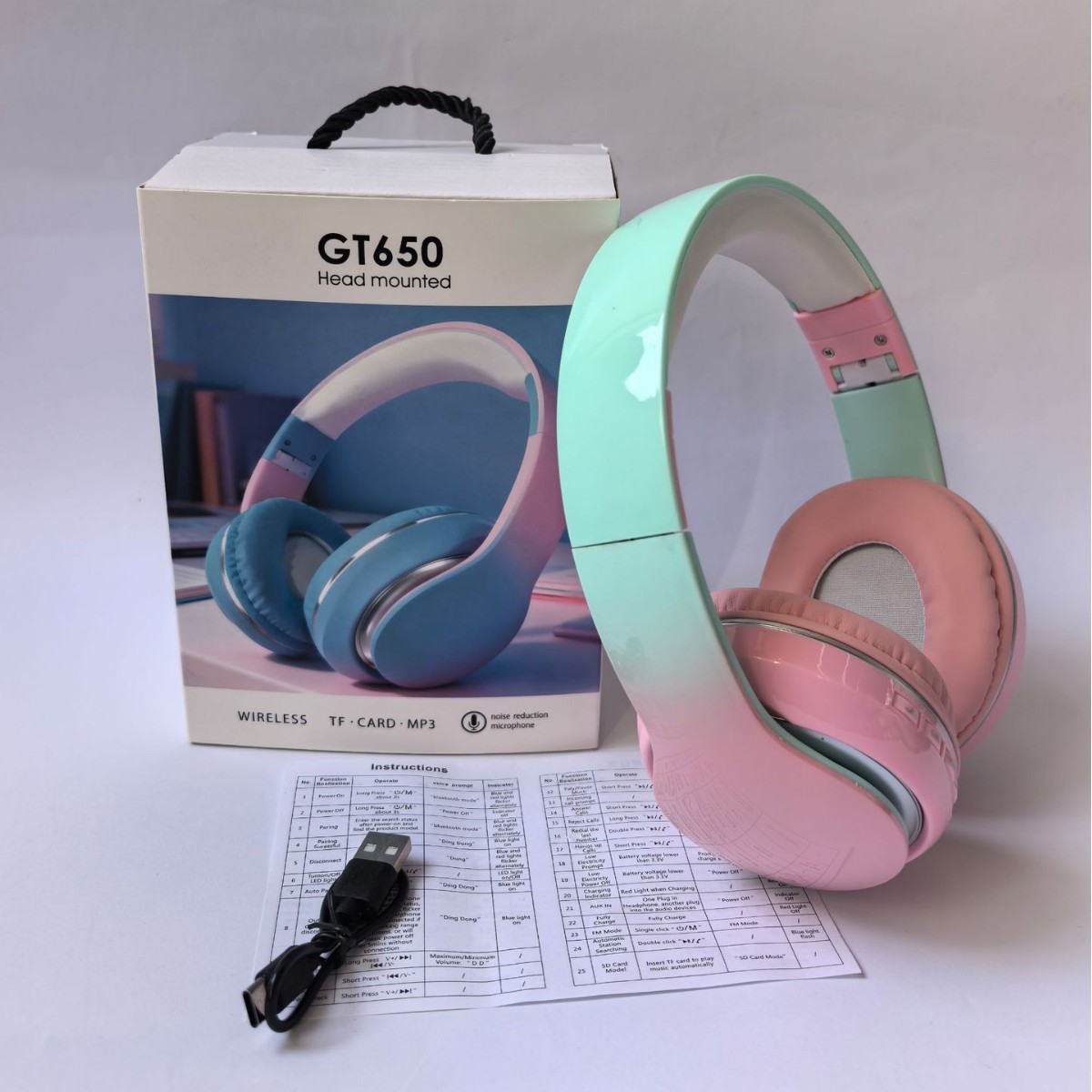GT650 Cute Cat Ears Bluetooth5 - Cat Ear Bluetooth Headset Led review and price