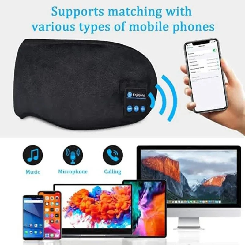 3D Eye Mask Bluetooth Headphon - Sleep Mask Headphones Bluetooth review and price