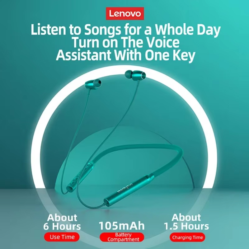 Lenovo Bluetooth Earphones Wat - Magnetic Neckband Sports Earphones review and price