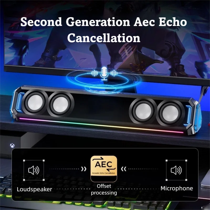 Gaming Soundbar with RGB Light - Rgb Computer Soundbar For Pc review and price