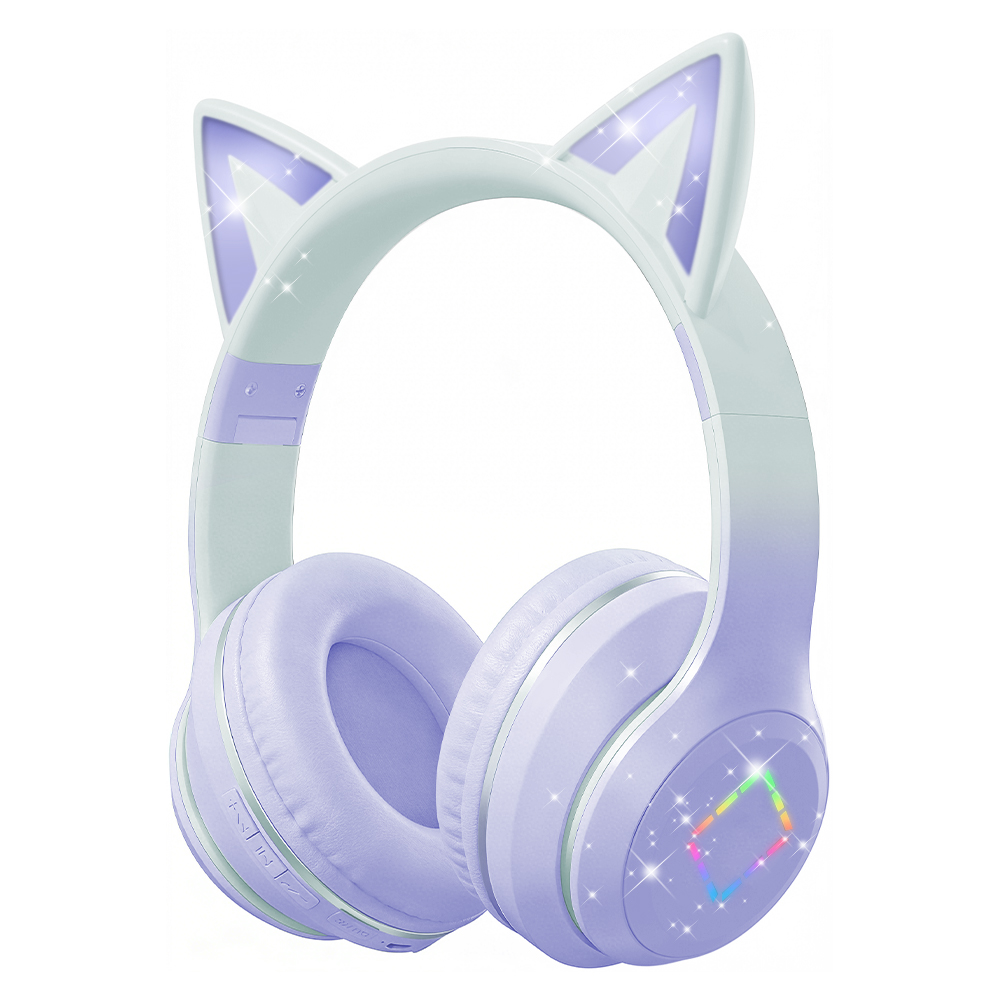 Lovely Kawaii Cat Ear Wireless - Cat Ear Bluetooth Headset Led review and price