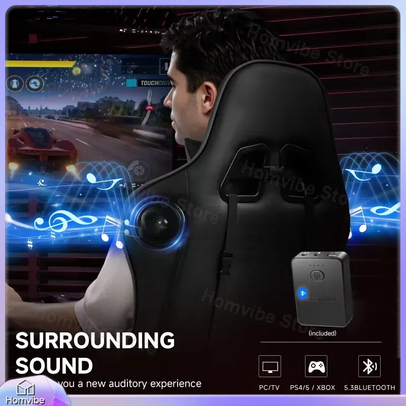 Ergonomic Gaming Chair with Bl - Speakers review and price