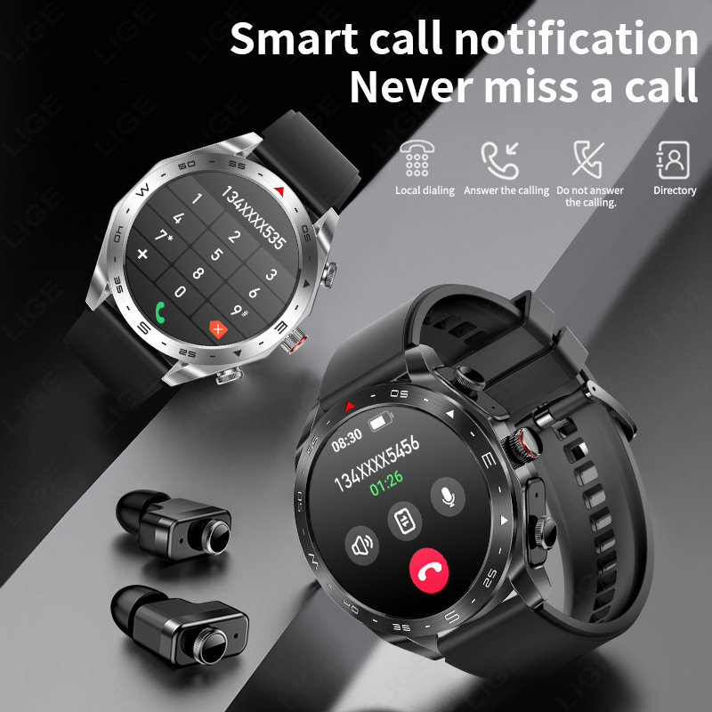 LIGE TWS 2‑in‑1 Smart Watch wi - Sleep Mask Headphones Bluetooth review and price