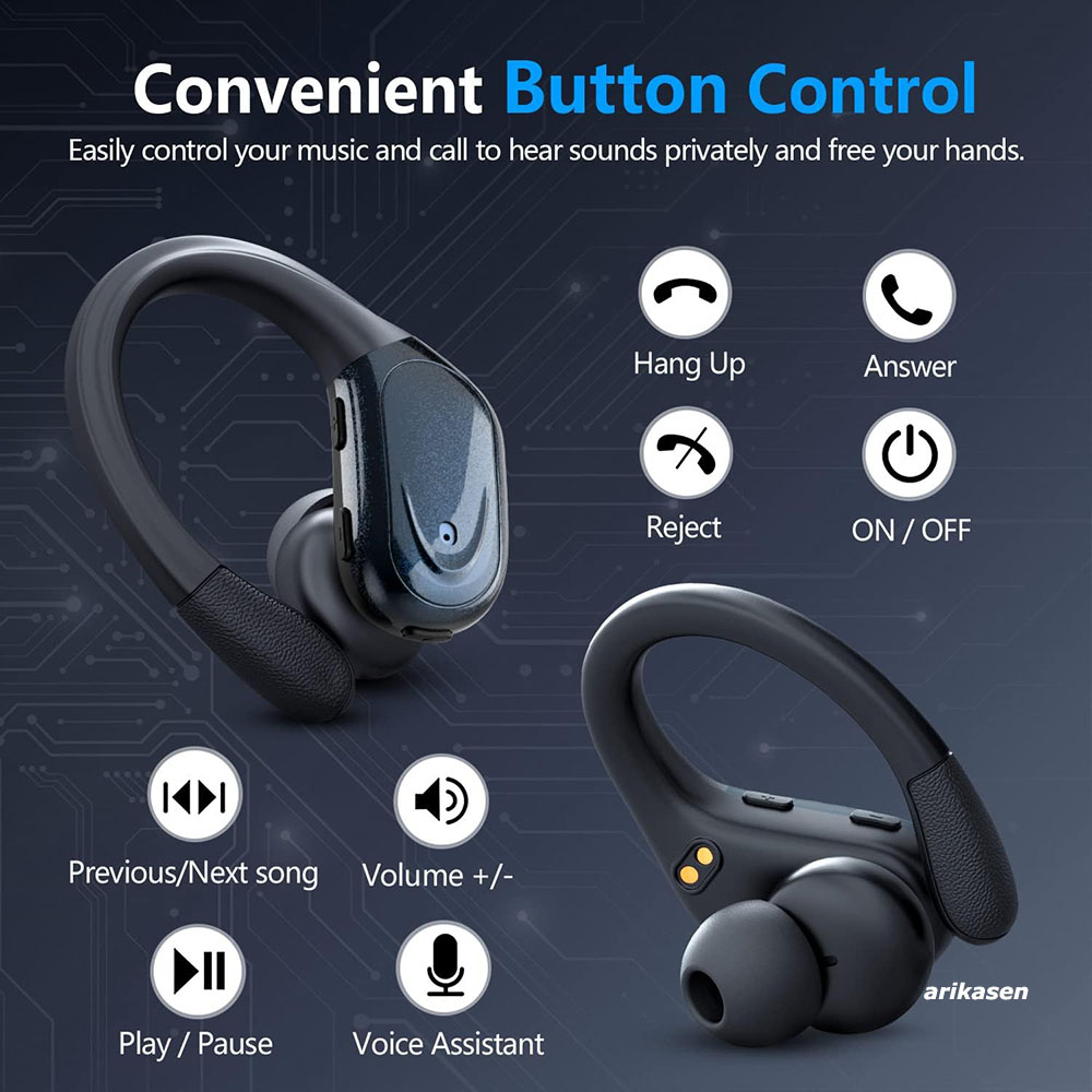 Wireless Earbuds Sport Bluetoo - Anc Wireless Over Ear Headphones review and price