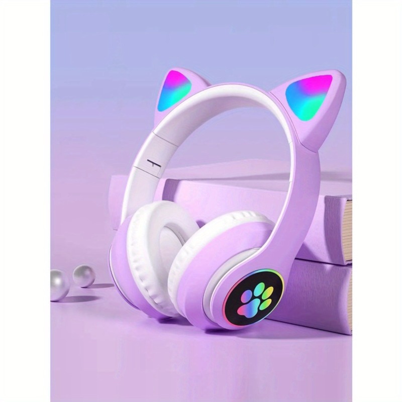 New Flash Light Cute Cat Ears  - Cat Ear Bluetooth Headset Led review and price