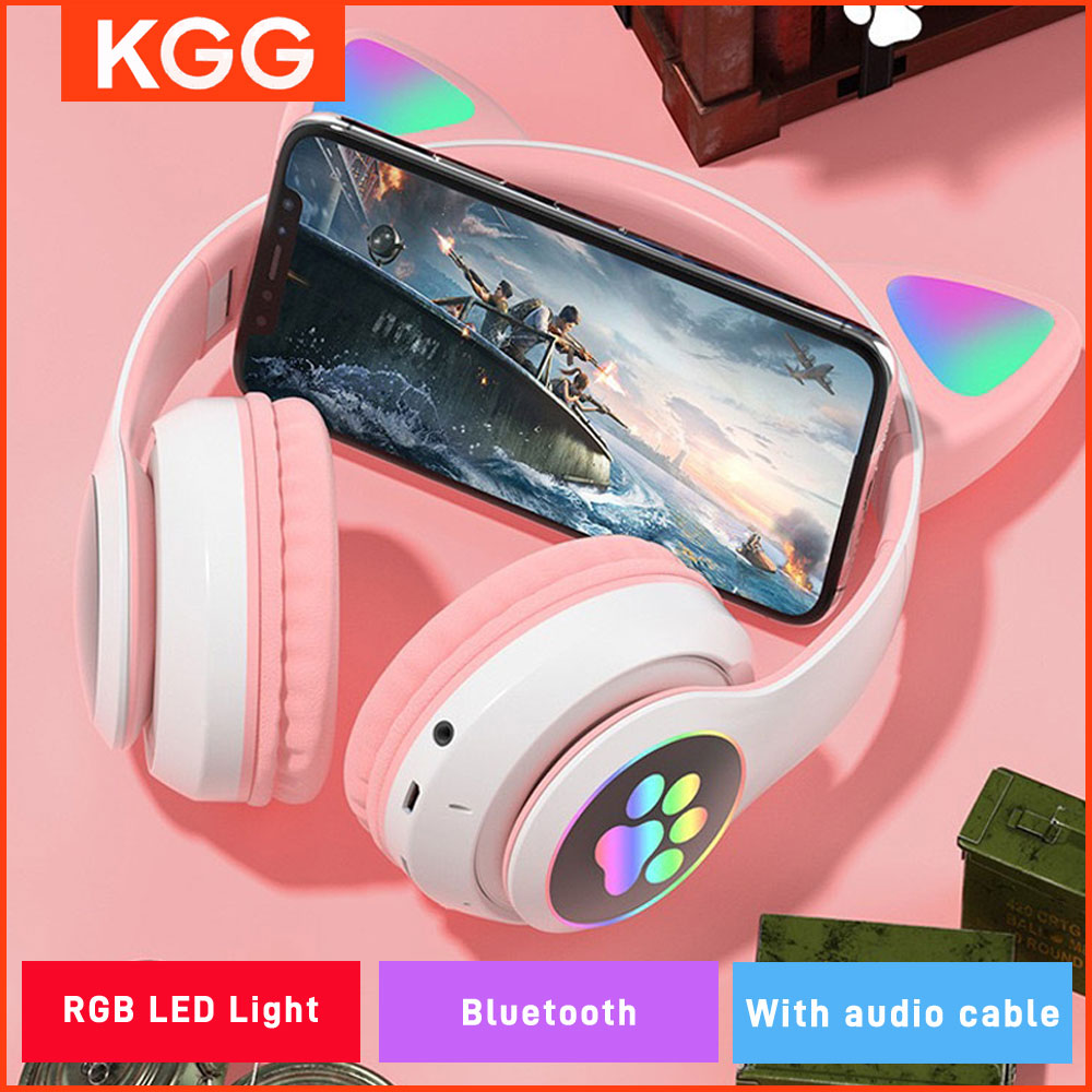 Cat Ears Headphones Flash Ligh - Cat Ear Bluetooth Headset Led review and price