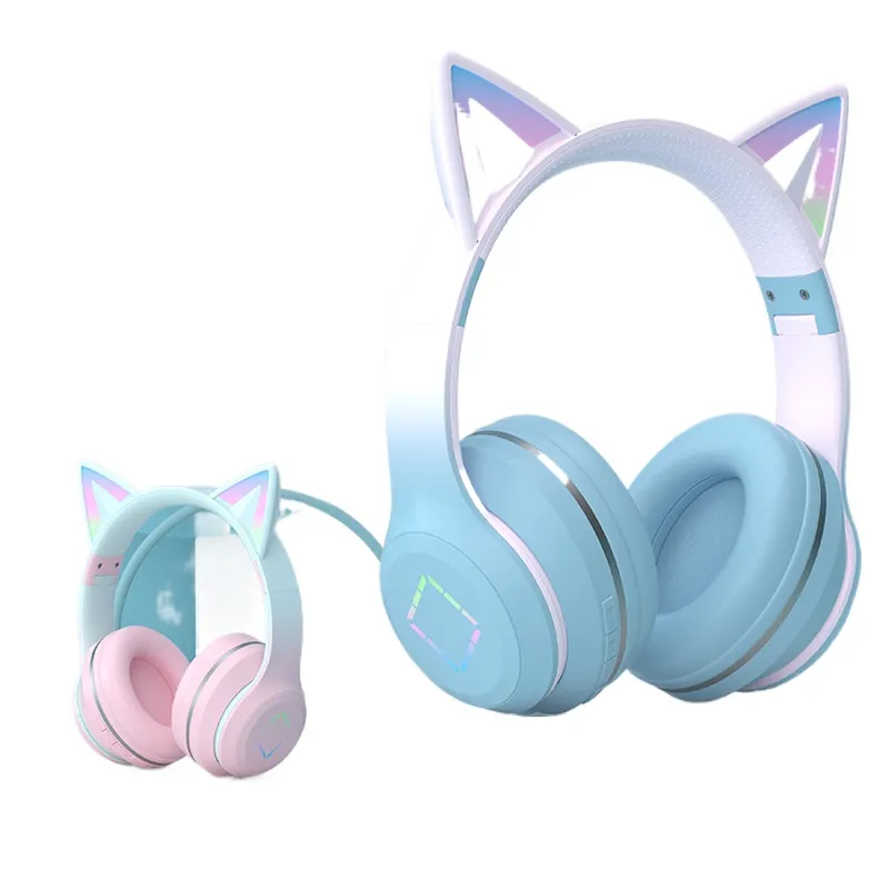 Wireless Bluetooth Headphones  - Cat Ear Bluetooth Headset Led review and price