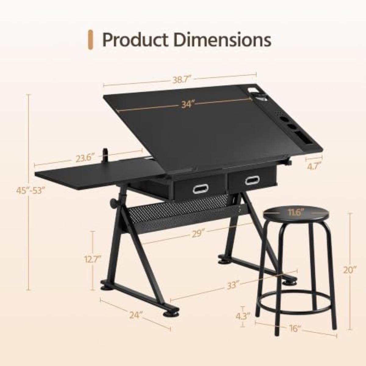 Drafting Desk with Tilt-Adjust - Laptops review and price
