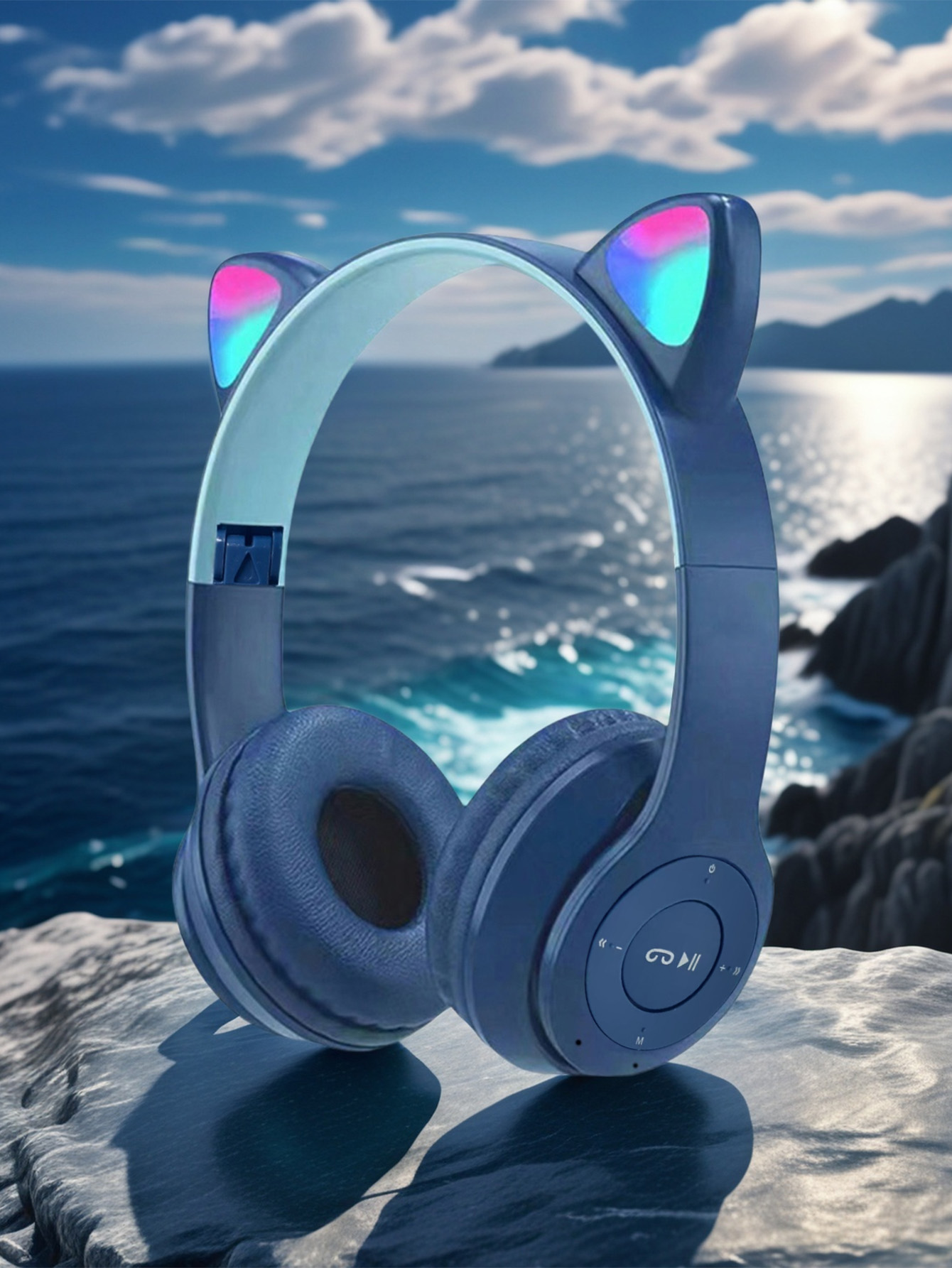 P47M Cat Ear Headphones,RGB Co - Cat Ear Bluetooth Headset Led review and price